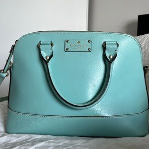 Teal Late Spade Medium Satchel